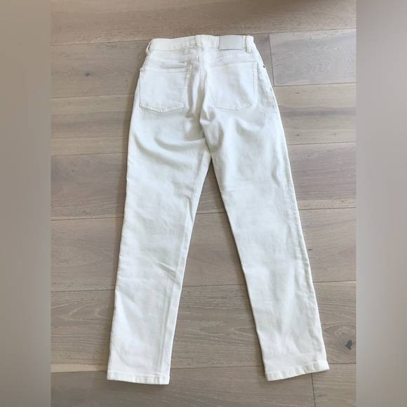 Everlane The Curvy Cheeky  Straight Leg Jeans bone White Size 25 - Picture 10 of 11